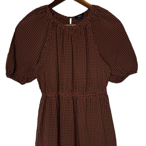 Rails Khloe Russet Gingham Dress size Small - Picture 3 of 6